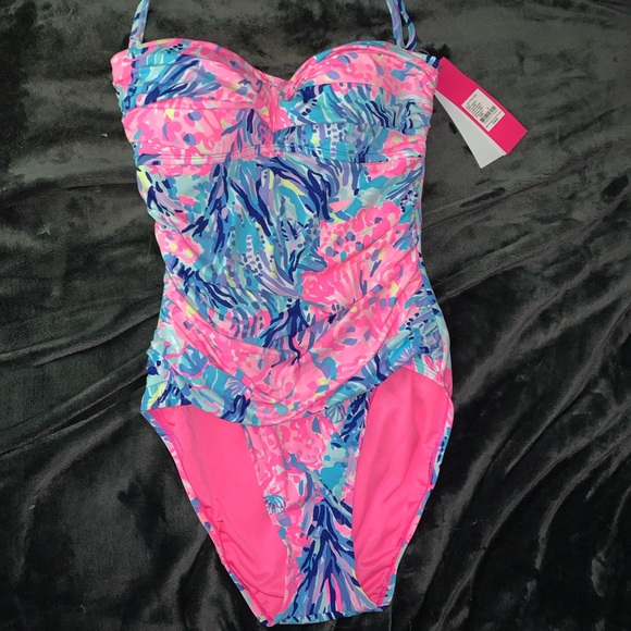 Lilly Pulitzer Other - NEW Lilly Pulitzer Flamenco Fan Sea Pants One Pc 4